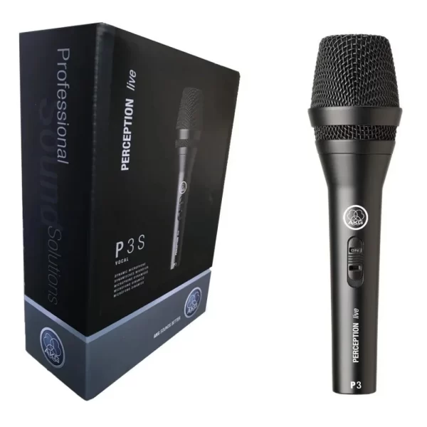 Akg P3S Microfone Dinâmico Cardióide Preto - Imagem 4